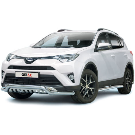 Pare-Buffle Avant Pour Toyota RAV4 2015-2018 en Acier Inox Argent
