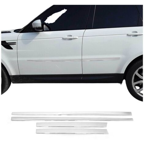 Baguette protection latérale de porte pour Range Rover Sport 2013-2022 Argent 4x