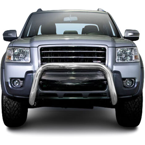 Pare-Buffle Avant Pour Ford Ranger 2007-2012 en Acier Inoxy Argent