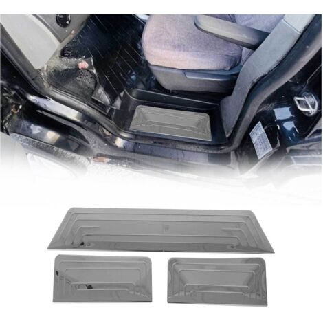 Couverture de Seuil de porte pour VW T5 2003-2015 acier inox chromé foncé 3 Pcs