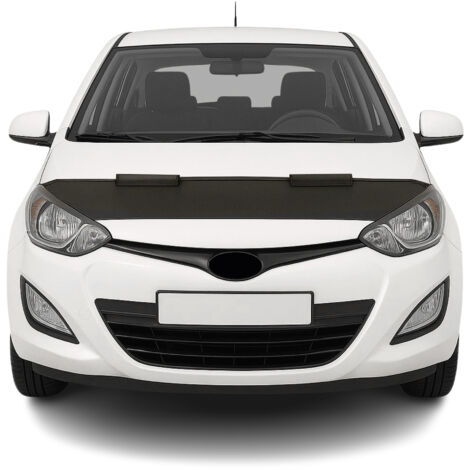 Protège Capot compatible avec Hyundai i20 2012 à 2014, Bra de Capot Protection, Noir (1/5)