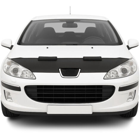 Protège Capot compatible avec Peugeot 407 2004–2011, Bra de Capot Protection, Noir (1/5)