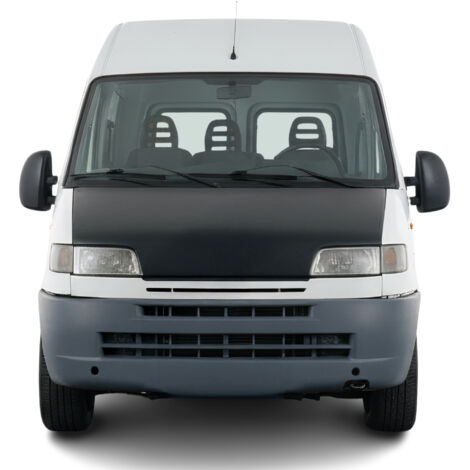 Protège Capot compatible avec Peugeot Boxer 1994 à 2002, Bra de Capot Protection, Noir (1/4)