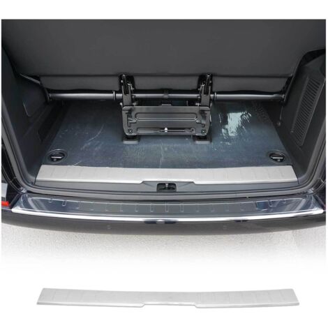 Protection Seuil de Coffre Compatible avec VW Transporter T6 2015-2024 Acier Brossé