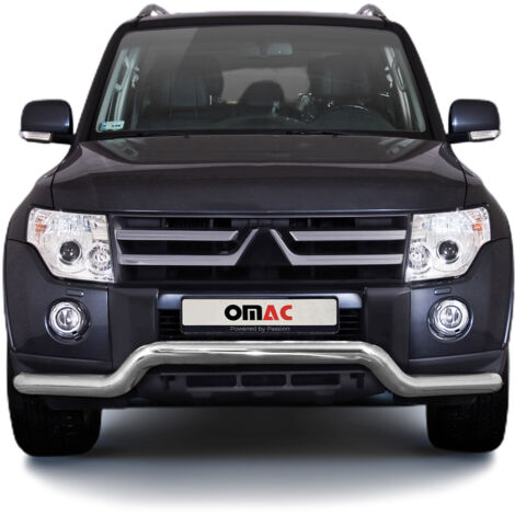 Pare-Buffle Avant Pour Mitsubishi Pajero 2007-2014 en Acier Argent