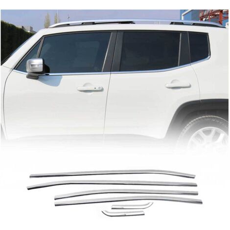 Garniture de Fenêtre pour Jeep Renegade SUV 2014-2024 Acier Inox 6Pcs