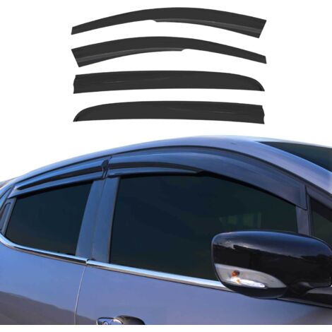 Déflecteurs de Vent Pluie d'air Compatible avec Opel Astra H 2004-2010 SW SD HB Noir 4X (1/5)