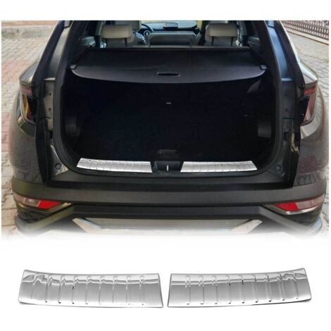 OMAC Protège-Bord de Coffre pour Hyundai Tucson 2022-2026 2Pcs en Acier Silver (1/5)