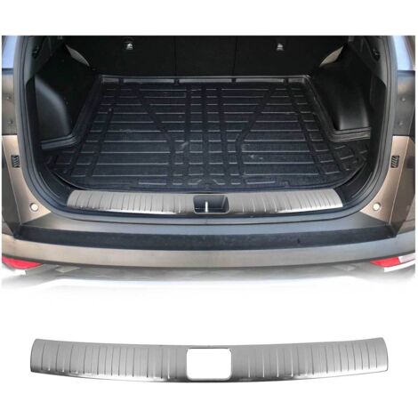 Protection Seuil de Coffre Compatible avec Hyundai Tucson 2015-2018 Acier Brossé (1/5)