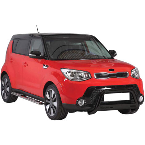 Pare-buffle Avant pour Kia Soul 2013-2017 63 mm en Acier Noir