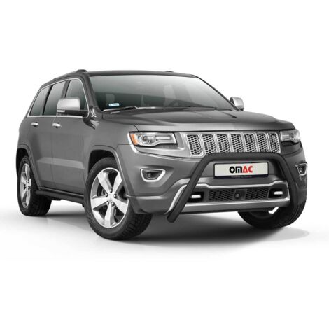 Pare-Buffle Avant Pour Jeep Grand Cherokee WK2 2015-2021 Acier Inoxy Noir (1/5)