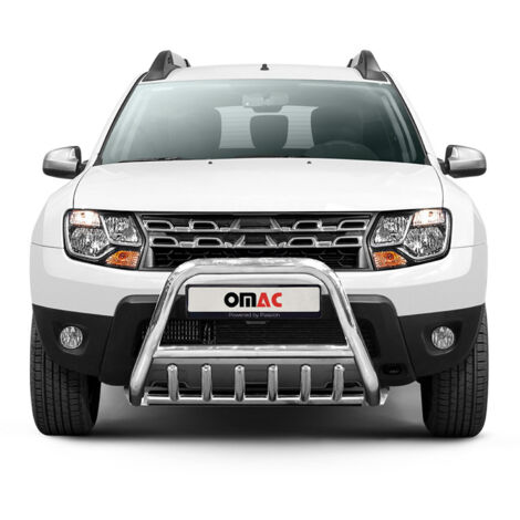 Pare-Buffle Avant Pour Dacia Duster 2013-2017 en Acier Argent