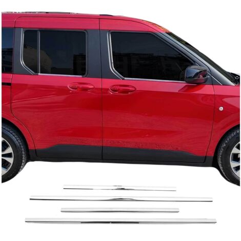 Garniture de Fenêtre pour Ford Tourneo Courier 2023-2026 Argent 4x (1/5)