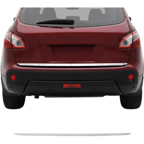 Garniture de Hayon Coffre pour Nissan Qashqai 2014-2021 acier inox Brossé