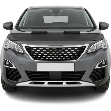 OMAC Protège Capot pour Peugeot 3008 2016-2024 Masque de Voiture Vinyle Noir