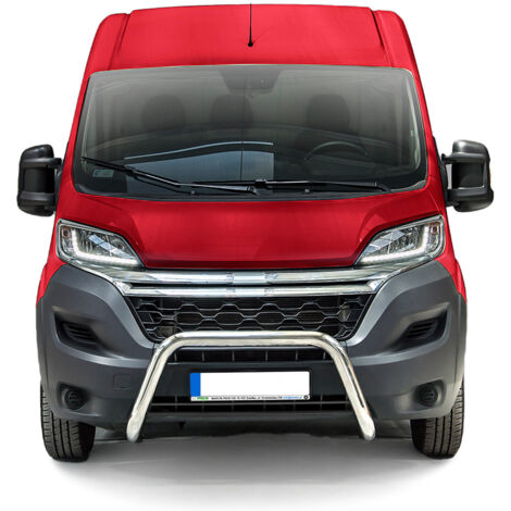 Pare-Buffle Avant Pour Citroen Jumper 2006-2016 en Acier Inox Argent