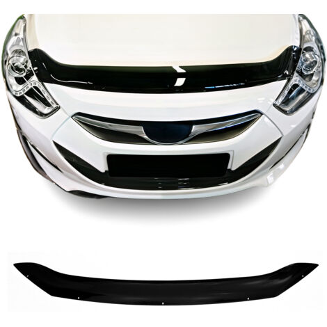Deflecteurs d'air capot de voiture Protection pour Hyundai i40 2011-2019 Acrylique foncé Noir (1/5)