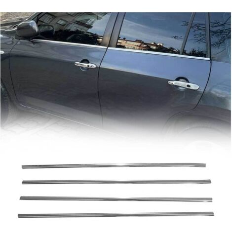 Garniture de Fenêtre pour Toyota RAV4 2006-2012 Acier Inox 4Pcs