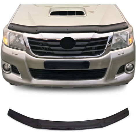 Déflecteur de Capot Compatible avec Toyota Hilux 2012-2015 en Acrylique Noir