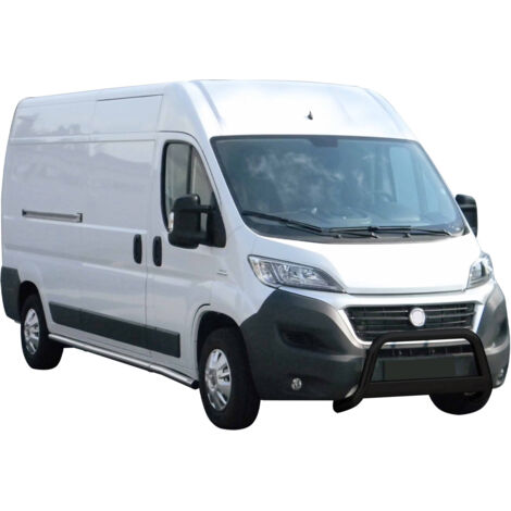 Pare-buffle Avant pour Fiat Ducato 2014-2020 63 mm en Acier Noir