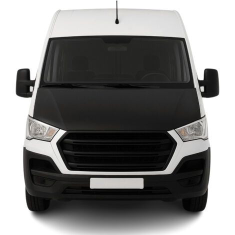 Protège Capot compatible avec Hyundai H-350 2014 à 2023, Bra de Capot Protection, Noir (1/4)