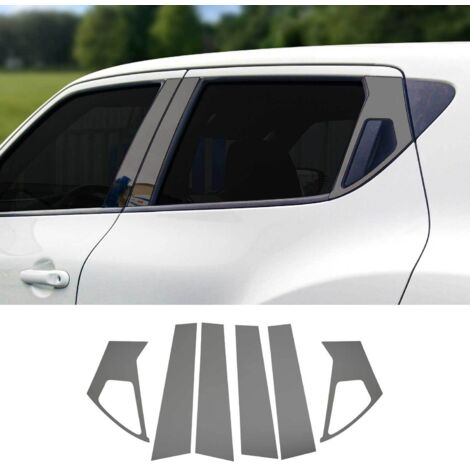 Couverture Garniture de pilier B pour Nissan Juke 2011-2019 inox Foncé 6Pcs