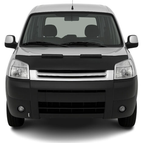 Protège Capot compatible avec Peugeot Partner 1996 à 2003, Bra de Capot Protection, Noir
