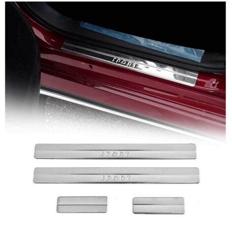 Couverture de Seuil de porte pour Ford Fiesta 2008-2017 inox chromé Sport 4Pcs (1/5)