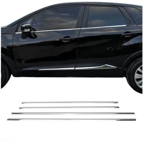 OMAC Garniture de Fenêtre pour Renault Captur SUV 2013-2019 Acier INOX 4Pcs