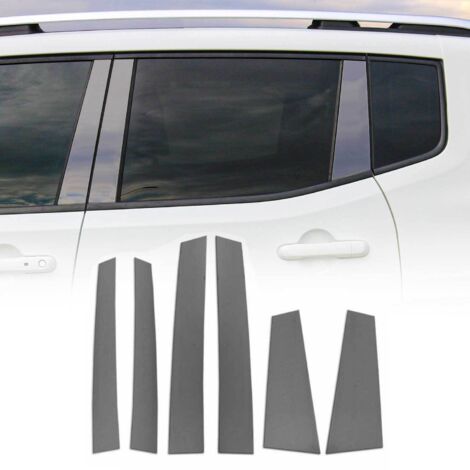 Couverture Garniture de pilier B pour Jeep Renegade 2014-2023 inox Foncé 6Pcs (1/5)