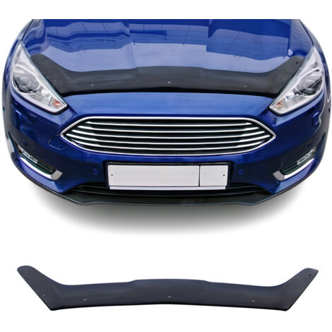 Deflecteurs d'air capot de voiture Protection pour Ford Focus 2015-2018 Acrylique foncé Noir (1/5)