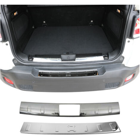 OMAC Kit Protection de Pare-Chocs arrière Compatible avec Jeep Renegade 2014-2024 Brillant inox 2Pcs (1/5)