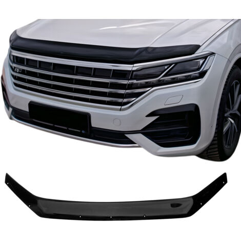 Deflecteurs d'air capot de voiture Protection pour VW Touareg 2018-2026 Acrylique foncé Noir (1/5)