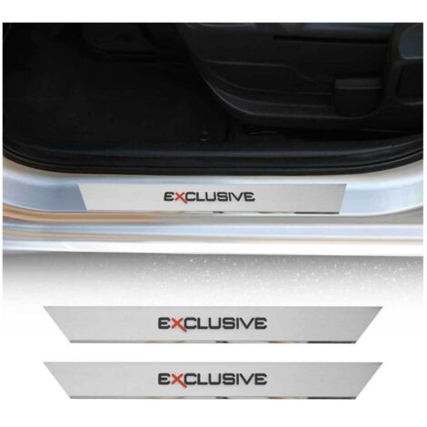 OMAC Couverture de Seuil de Porte Compatible avec Alfa Romeo 147 156 159 INOX Exclusive 2X