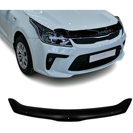 Deflecteurs d'air capot de voiture Protection pour Kia Rio 2017-2020 Acrylique foncé Noir (1/5)