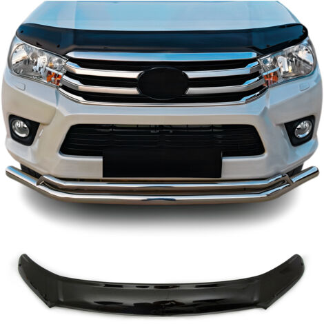 Déflecteur de Capot pour Toyota Hilux mk8 2015-2026 en Acrylique Noir