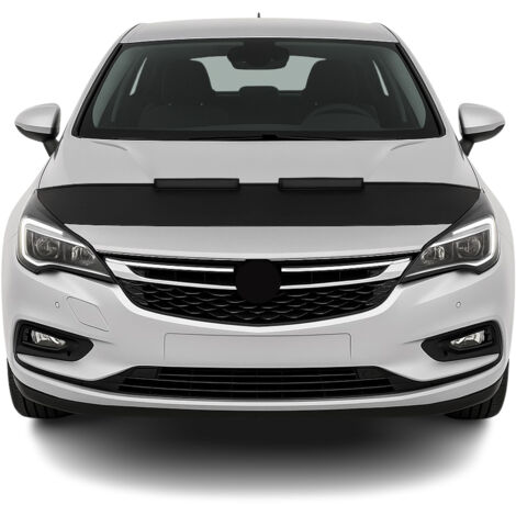 Protège Capot compatible avec Opel Astra K 2015 à 2020, Bra de Capot Protection, Noir (1/5)