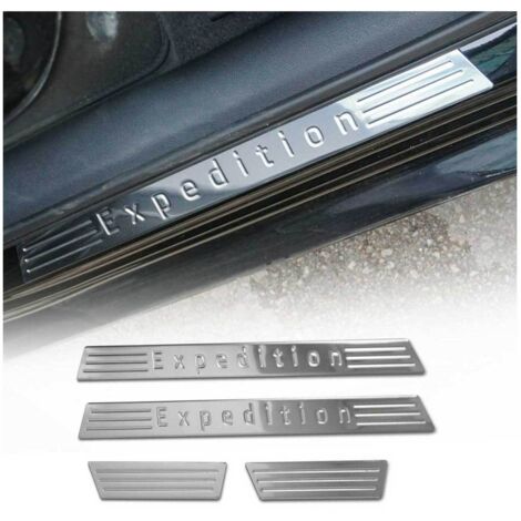 Seuils de porte pour Ford C-Max S-Max 2003-2023 Expedition en acier inox Chromé (1/5)