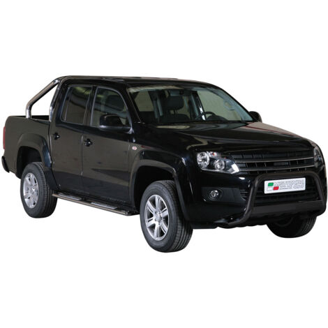 Pare-buffle Avant pour VW Amarok Trendline 2010-2016 63 mm en Acier Noir