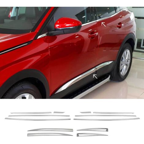 OMAC Kit de garniture porte latérale + fenêtre pour Peugeot 3008 P84 2016-2024 inox (1/5)