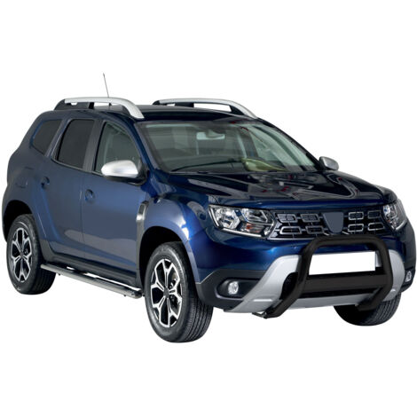 Pare-buffle Avant pour Dacia Duster 2018-2020 63 mm en Acier Noir