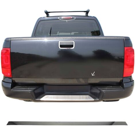 Garniture de Hayon Coffre pour VW Amarok 2010-2021 acier inox foncé (1/5)