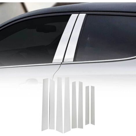 Couverture Garniture de pilier B pour Dacia Duster 2010-2018 en acier inox 8Pcs (1/5)