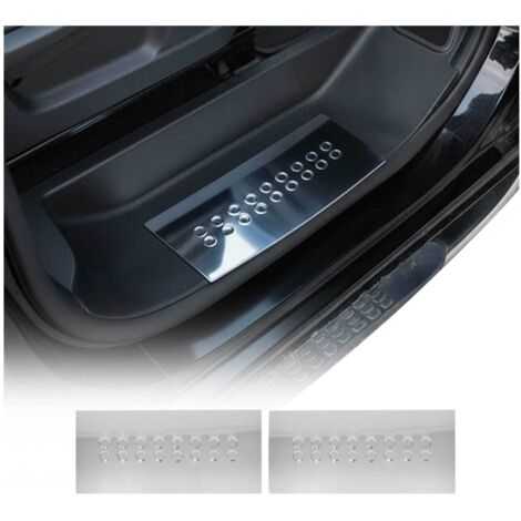 Couverture de Seuil de porte pour Citroen Jumper 2006-2026 acier inox chromé 2x (1/5)
