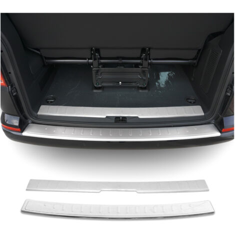 OMAC Kit Protection de Pare-Chocs arrière Compatible avec VW T6 T6.1 Transporter tout 2015-2024 Porte simple Brossé inox 2Pcs (1/5)
