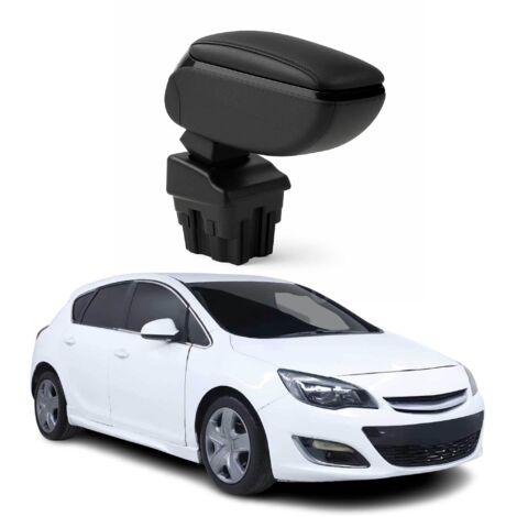 OMAC Accoudoir pour Opel Astra J 2009-2015 - Snap-On - ABS + Simili Cuir - Aucune Perçage ou Installation - Installation Facile Noir (1/5)