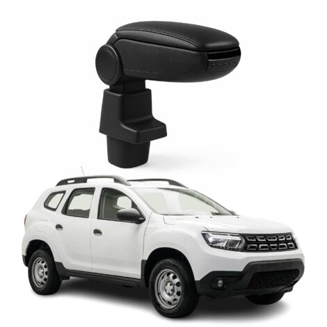 OMAC Accoudoir pour Dacia Duster 2 2018-2024 - Snap-On - ABS + Simili Cuir - Aucune Perçage ou Installation - Installation Facile Noir (1/5)