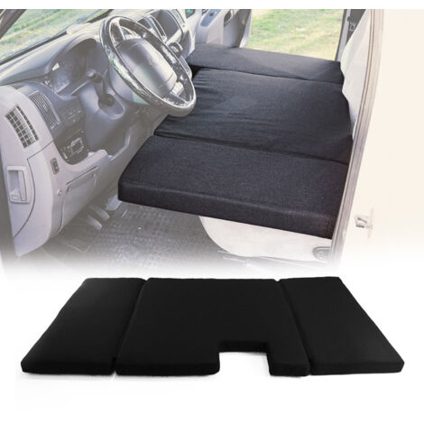 OMAC Matelas de Camping Pliable pour VW Crafter 2017-2026 en Polyester Noir