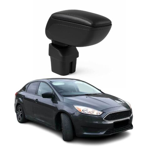 OMAC Accoudoir pour Ford Focus 2011-2015 - Snap-On - ABS + Simili Cuir - Aucune Perçage ou Installation - Installation Facile Noir (1/5)