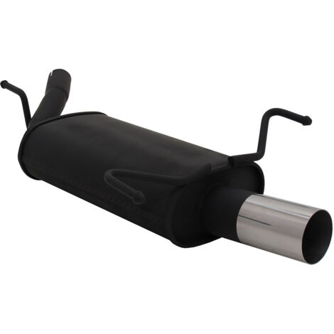 Échappement arrière sport Novus pour Opel Corsa C 1x76mm RL-Design avec ABE